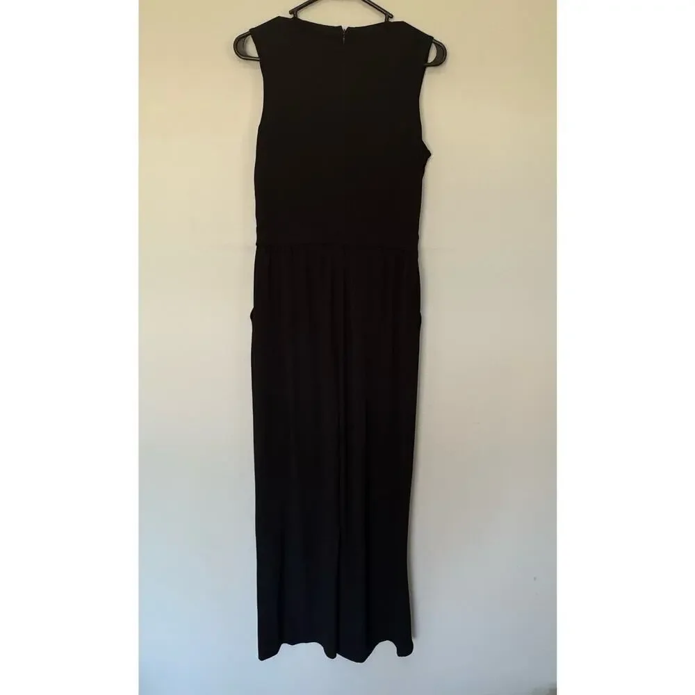 Vince Camuto Black Sleeveless Wide Leg Jumpsuit Women's Size S